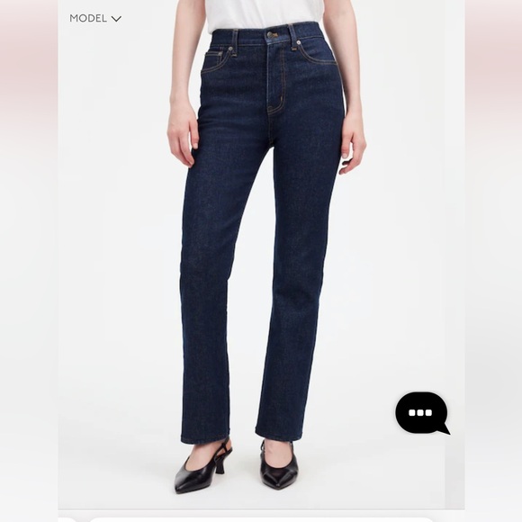 Madewell Denim - Madewell Dark Blue Straight Jeans